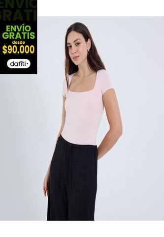 Body Para Mujer Manga Corta Color Rosa Marca Ostu #40200176 Ostu