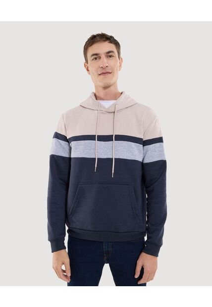 Buzo Para Hombre Hoodie Color Beige Marca Ostu #60060539