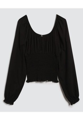 Blusa Para Mujer Manga Larga Color Negro Marca Ostu #40121022