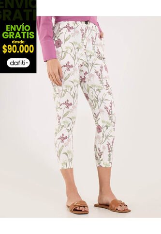 Pantalón Para Mujer Capri Color Orquidea Marca Ostu #40070775 Ostu