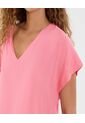 Blusa Para Mujer Manga Corta Color Coral Marca Ostu #40121125 de Ostu