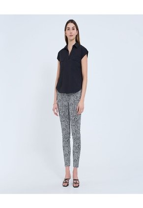 Camisa Para Mujer Manga Corta Color Negro Marca Ostu #40010289