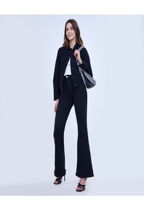 Chaqueta Para Mujer Trucker Color Negro Marca Ostu #40080228