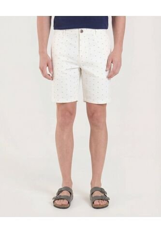 Bermuda  Para Hombre Regular Corto Color Marfil Marca Ostu #60100488 Ostu