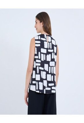 Blusa Para Mujer Manga Sisa Color Negro Marca Ostu #40121135