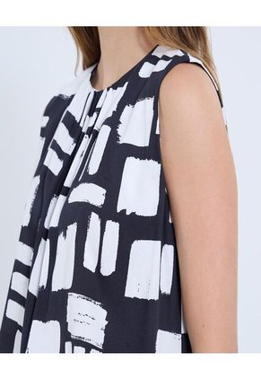 Blusa Para Mujer Manga Sisa Color Negro Marca Ostu #40121135