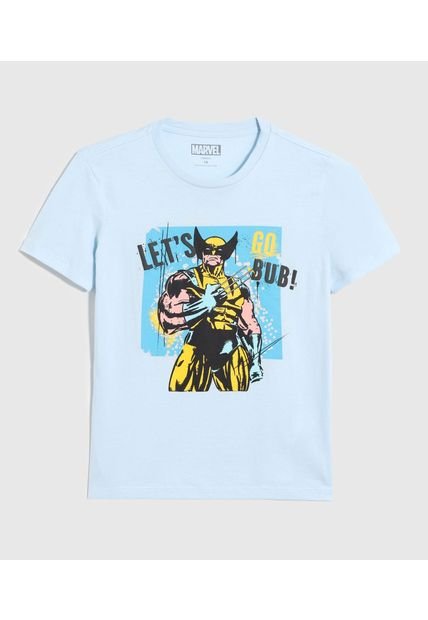Camiseta Infantil Niño Manga Corta Cuello Redondo Color Azul Marca Ostu #80090299
