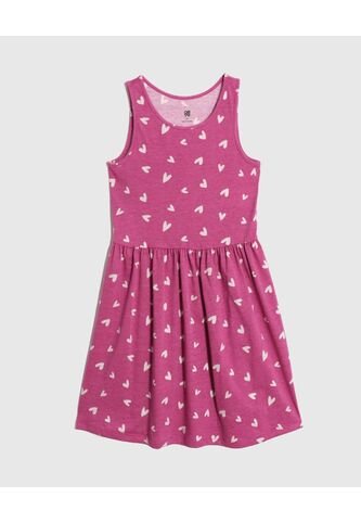 Vestido Infantil Niña M/Sisa Medio Color Morado Marca Ostu #90170075 Ostu