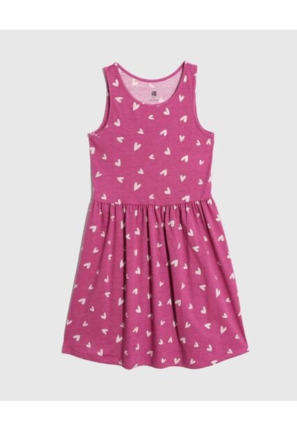 Vestido Infantil Niña M/Sisa Medio Color Morado Marca Ostu #90170075