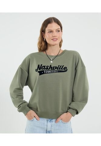 Buzo Para Mujer Cuello Redondo Color Verde Marca Ostu #40060476 Ostu