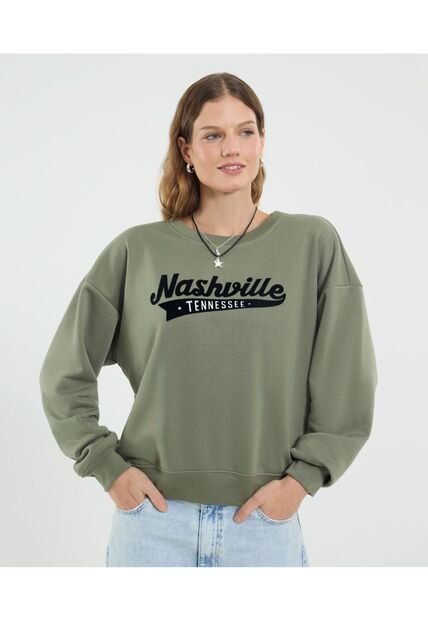 Buzo Para Mujer Cuello Redondo Color Verde Marca Ostu #40060476