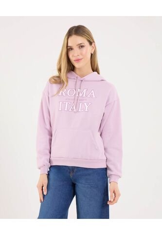 Buzo Para Mujer Hoodie Color Rosado Marca Ostu #40060462 Ostu