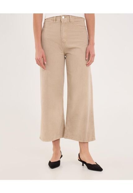 Jean Para Mujer Culotte Color Beige Marca Ostu #40160595