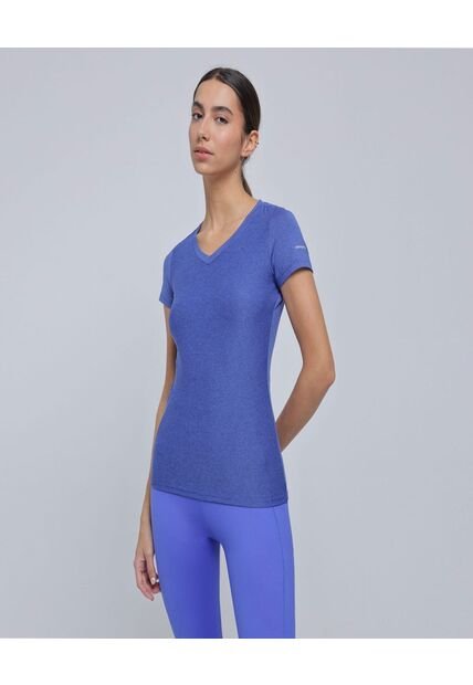 Camiseta Para Mujer Manga Corta Color Azul  Marca Ostu #40092184