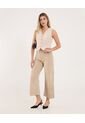 Jean Para Mujer Culotte Color Beige Marca Ostu #40160595 de Ostu