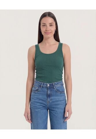 Camiseta  Para Mujer Manga Sisa Cuello Redondo Color Verde Marca Ostu #40092697 Ostu