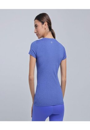 Camiseta Para Mujer Manga Corta Color Azul Marca Ostu #40092184