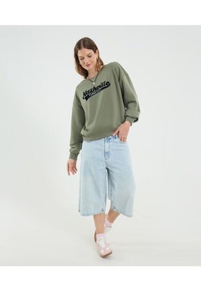 Buzo Para Mujer Cuello Redondo Color Verde Marca Ostu #40060476