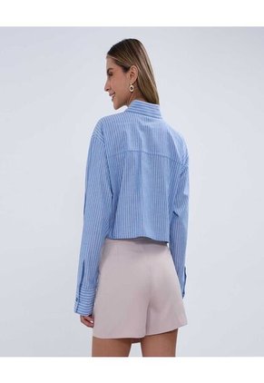 Camisa Para Mujer Manga Larga Color Azul  Marca Ostu #40010250