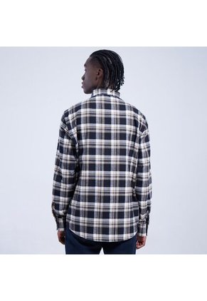 Camisa Para Hombre Manga Larga Sin Bolsillo Color Negro Marca Ostu #60010589