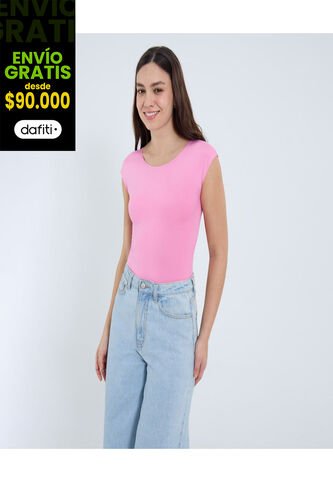 Body Para Mujer Manga Corta Color Rosado Marca Ostu #40200168 Ostu