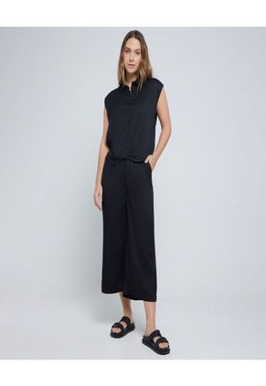 Camisa Para Mujer Manga Sisa Color Negro Marca Ostu #40010232