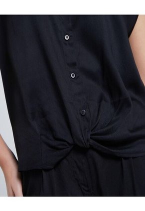 Camisa Para Mujer Manga Sisa Color Negro Marca Ostu #40010232