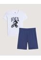 Pijama  Infantil Niño M/C P/C Color Blanco Marca Ostu #80040107 de Ostu