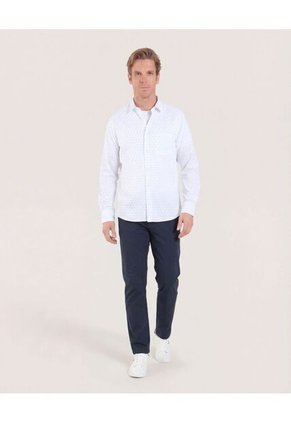 Pantalón  Para Hombre 5 Bolsillos Color Azul Marca Ostu #60070544