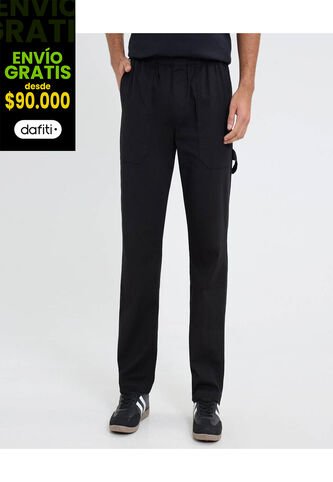 Pantalón Para Hombre Moda Color Negro Marca Ostu #60070465 Ostu