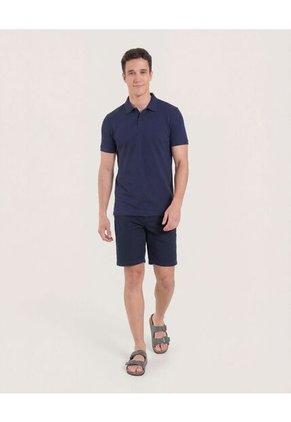 Bermuda  Para Hombre Regular Corto Color Azul Marca Ostu #60100489