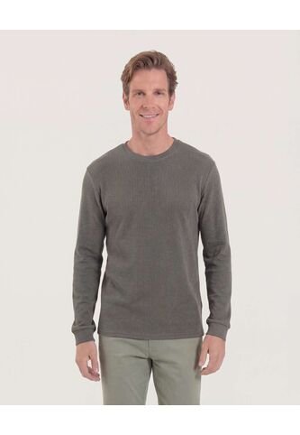 Buzo  Para Hombre Cuello Redondo Color Verde Marca Ostu #60060616 Ostu