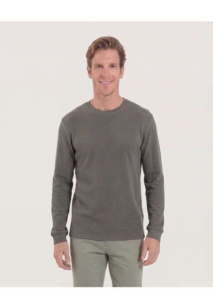 Buzo  Para Hombre Cuello Redondo Color Verde Marca Ostu #60060616
