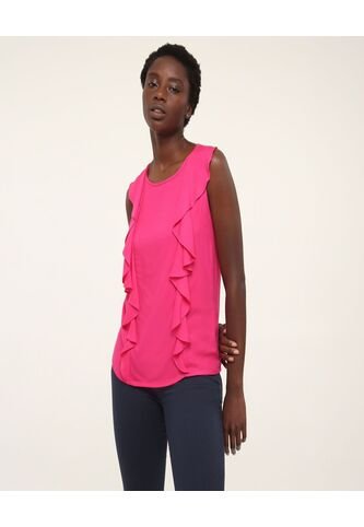 Blusa Para Mujer Manga Sisa Color Rosado  Marca Ostu #40120723 Ostu