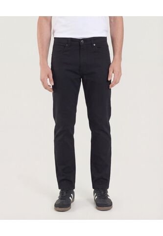 Pantalón  Para Hombre 5 Bolsillos Color Negro Marca Ostu #60070544 Ostu