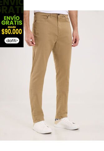 Pantalón Para Hombre 5 Bolsillos Color Camel Marca Ostu #60070419 Ostu