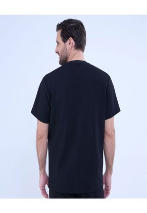 Camiseta Para Hombre Manga Corta Color Negro Marca Ostu #60091520