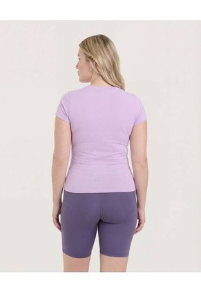 Camiseta Para Mujer Manga Corta Cuello Redondo Color Lila Marca Ostu #40092647