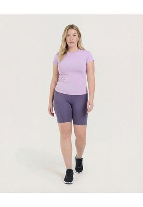 Camiseta Para Mujer Manga Corta Cuello Redondo Color Lila Marca Ostu #40092647