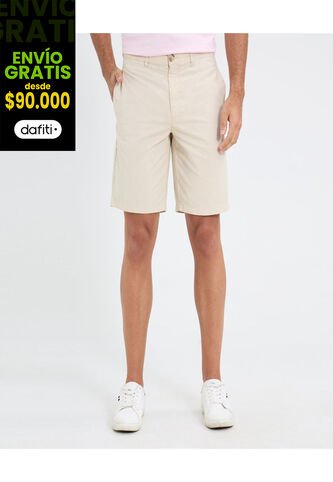 Bermuda Para Hombre  Color Beige Marca Ostu #60100430 Ostu