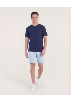 Bermuda  Para Hombre Regular Corto Color Azul Marca Ostu #60100488