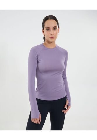 Camiseta Para Mujer Manga Larga Cuello Redondo Color Lila Marca Ostu #40092520 Ostu