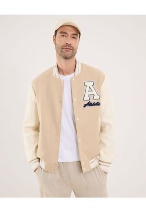 Chaqueta Para Hombre Bomber Color Beige Marca Ostu #60080176