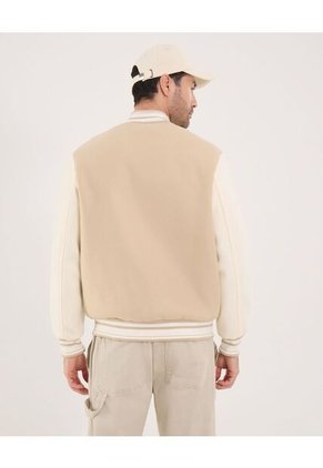 Chaqueta Para Hombre Bomber Color Beige Marca Ostu #60080176
