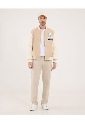 Chaqueta Para Hombre Bomber Color Beige Marca Ostu #60080176