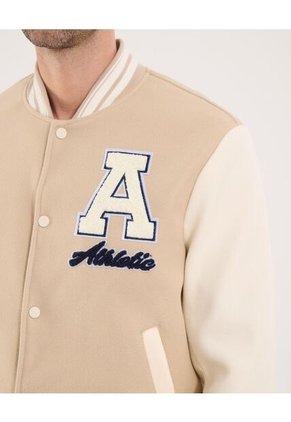 Chaqueta Para Hombre Bomber Color Beige Marca Ostu #60080176