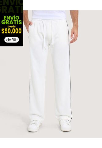 Pantalón Para Hombre Jogger Color Crema Marca Ostu #60070455 Ostu