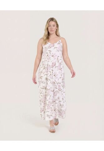 Vestido  Para Mujer M/Sisa Largo Color Arena Marca Ostu #40170352 Ostu