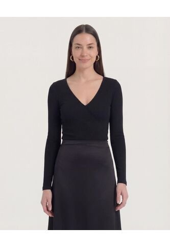 Body  Para Mujer Manga Larga Color Negro Marca Ostu #40200224 Ostu