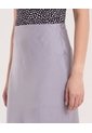 Falda En Satin  Para Mujer Gris Ostu de Ostu